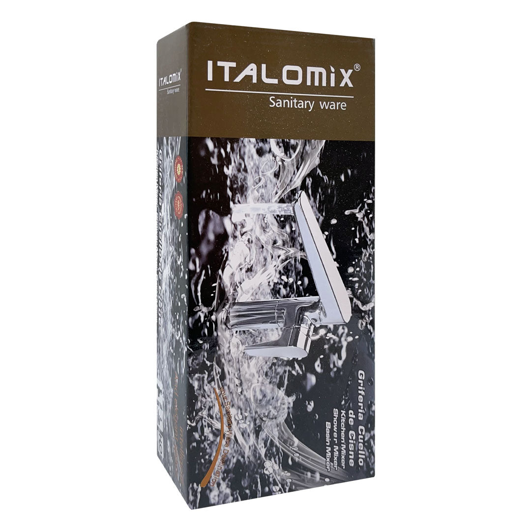 MONOCOMANDO PARED 20CM CROM/NEGRO ITALOMIX LH-3030