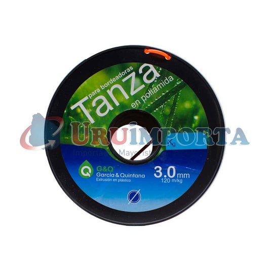 TANZA BORDEADORA REDONDA 3MM 120M URUGUAY
