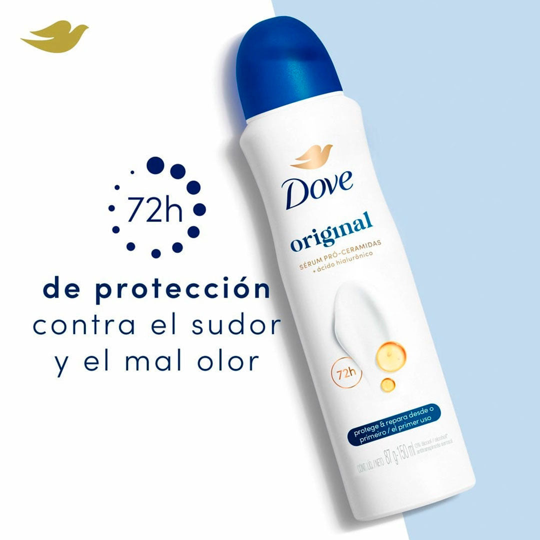 DESODORANTE DOVE ORIGINAL AEROSOL 150ML