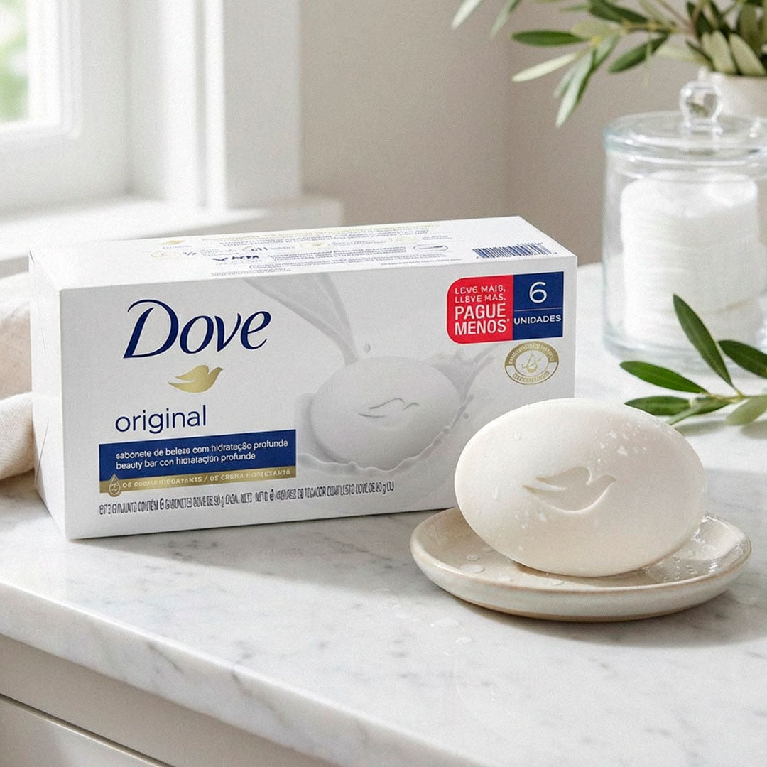 JABON DE TOCADOR DOVE ORIGINAL PACK X6 UN. DE 90G