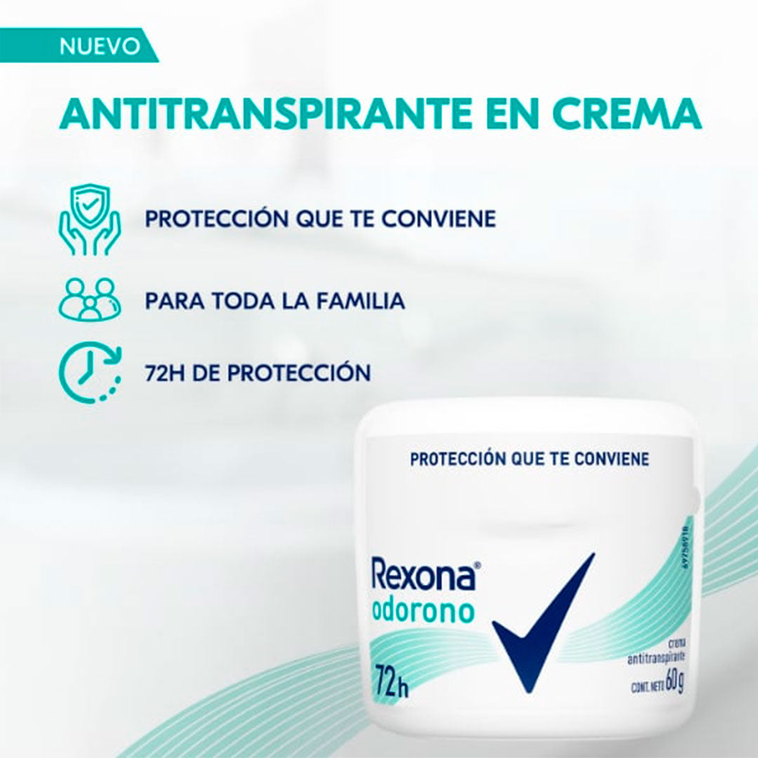 DESODORANTE EN CREMA REXONA ODORONO POTE 60G