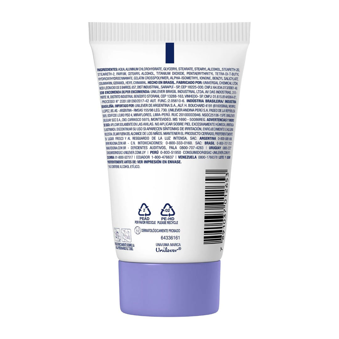 DESODORANTE EN CREMA REXONA PIEL SENSIBLE 50G