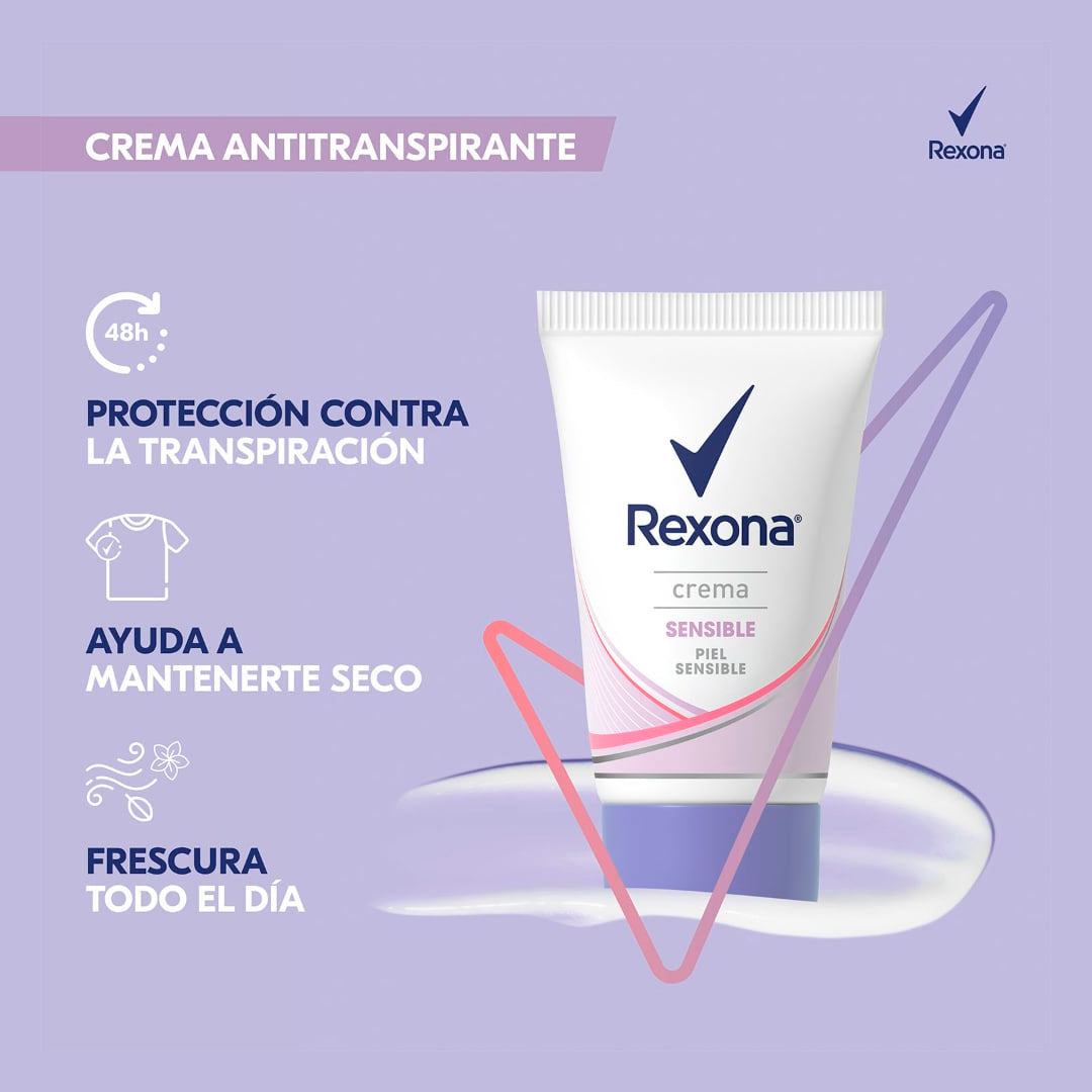 DESODORANTE EN CREMA REXONA PIEL SENSIBLE 50G