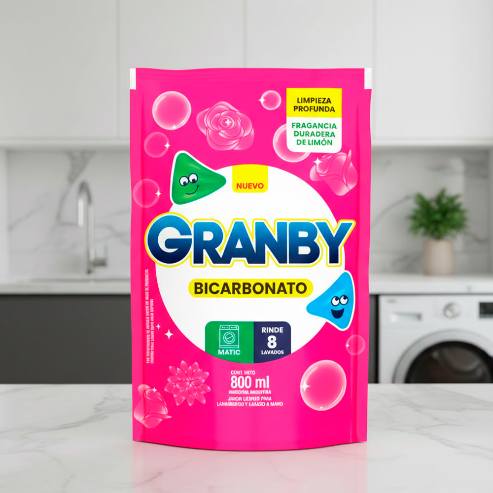 JABON GRANBY ROSAS DOY PACK 800ML