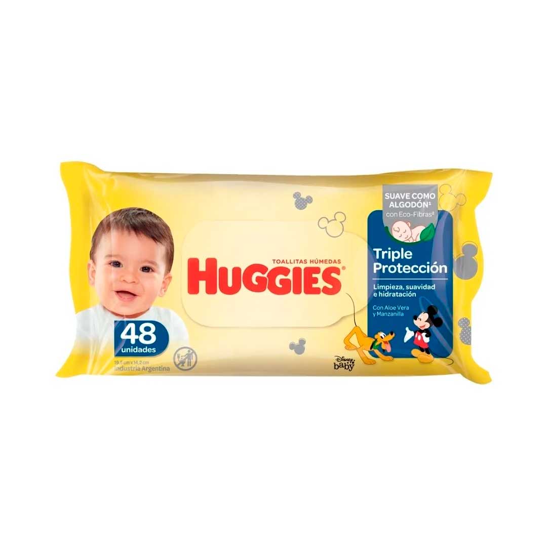 TOALLITAS HUMEDAS HUGGIES TRIPLE PROTECCIÓN X48UN