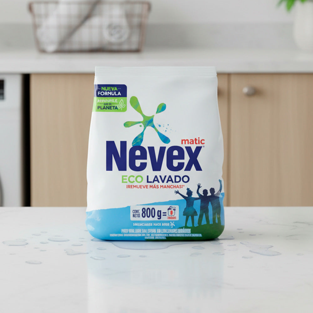JABON EN POLVO NEVEX MATIC ECOLAVADO 800G