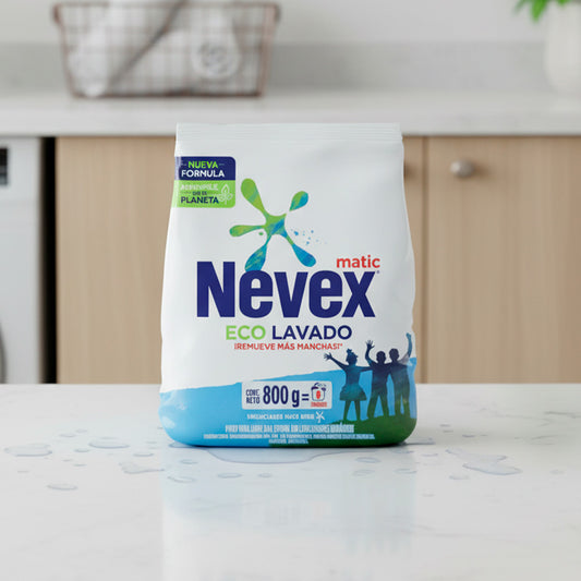 JABON EN POLVO NEVEX MATIC ECOLAVADO 800G