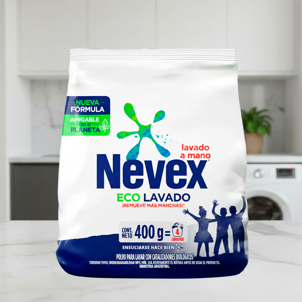 JABON EN POLVO NEVEX MATIC ECOLAVADO 400G