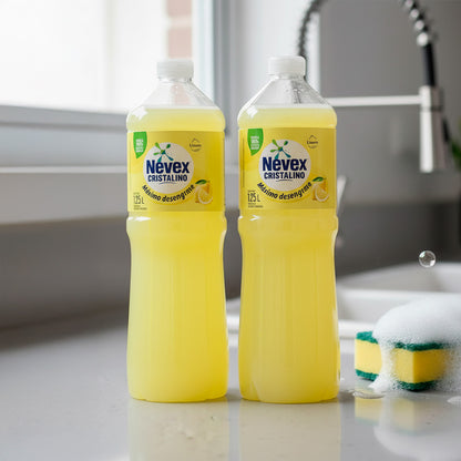 DETERGENTE LIQUIDO NEVEX LIMON PACK X2 BT. 1,25L