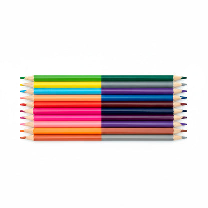 LAPIZ DE COLOR DUO 12=24     WEIBO WB9016    70716