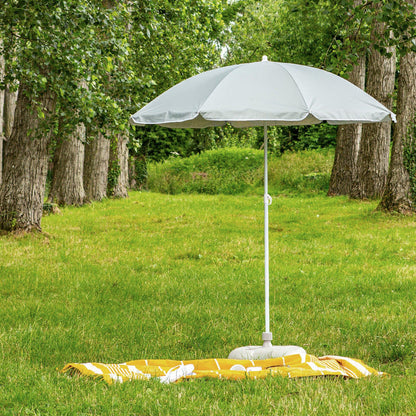 BASE PARA SOMBRILLA BLANCA 42X42CM LH-5091