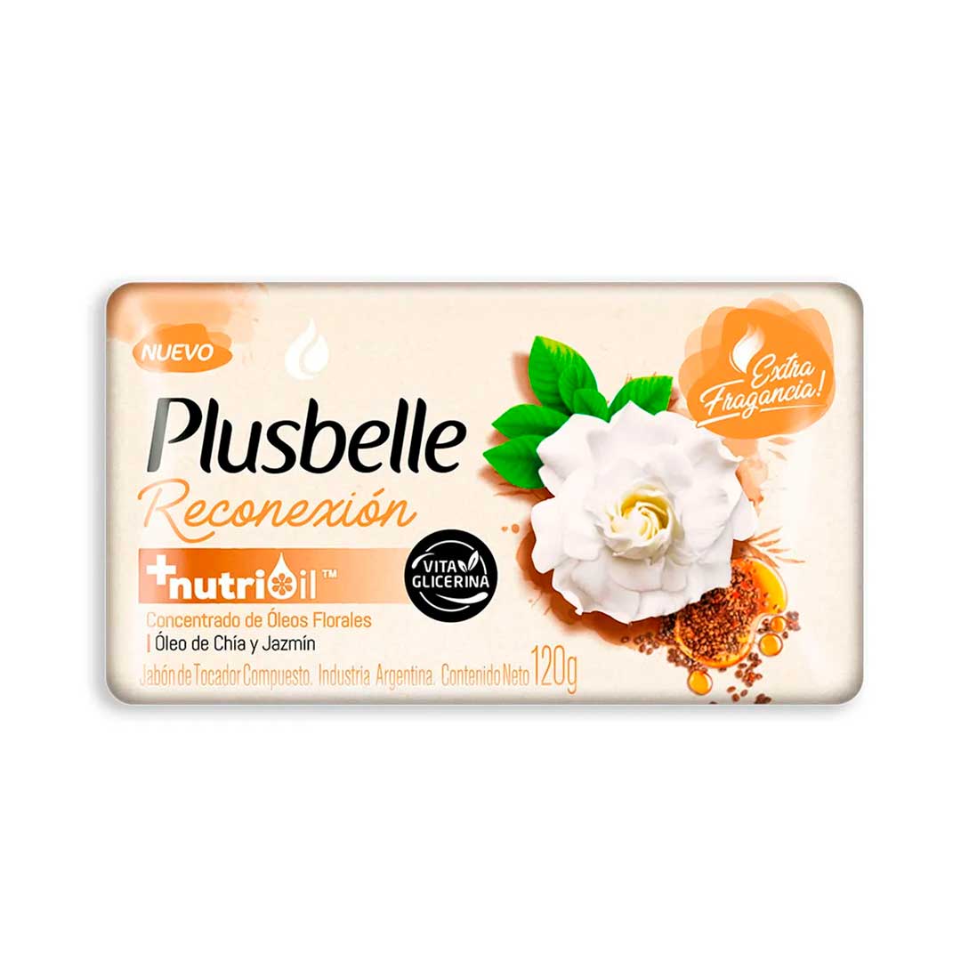 JABÓN TOCADOR PLUSBELLE RECONEXIÓN 120GR 46002