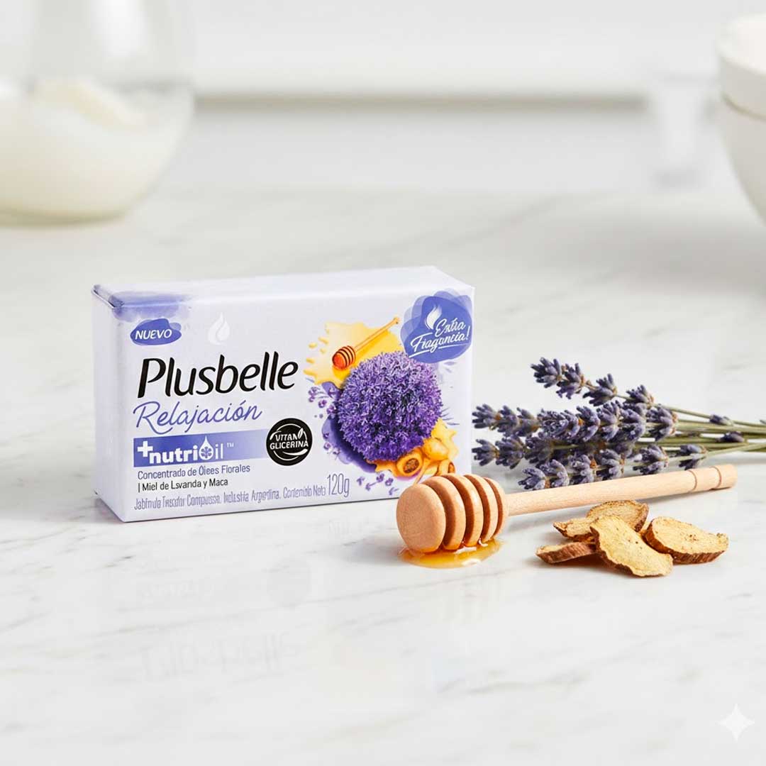 JABÓN TOCADOR PLUSBELLE RELAJACIÓN 120GR