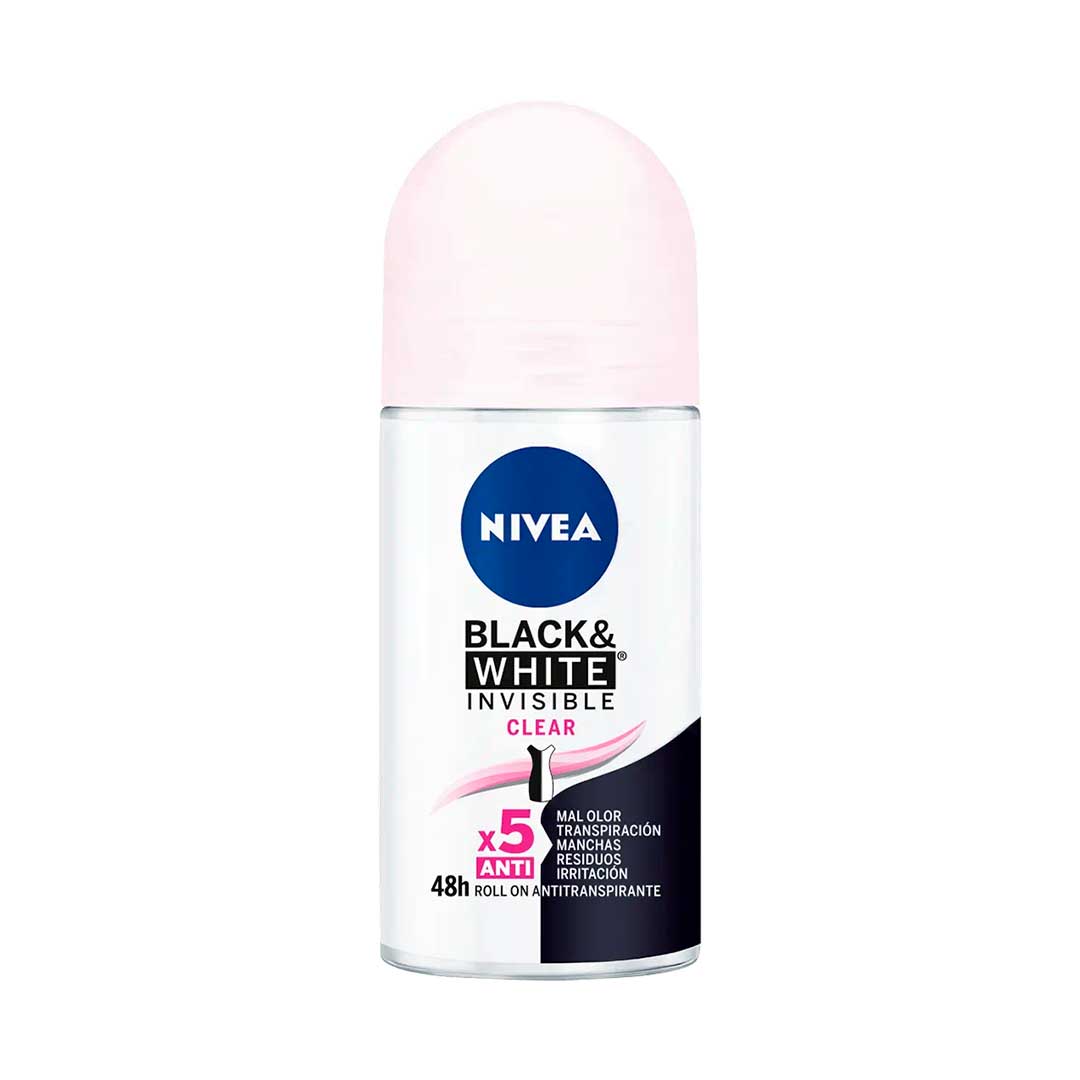 DESODORANTE NIVEA ROLL ON B/W INVISIBLE CLEAR