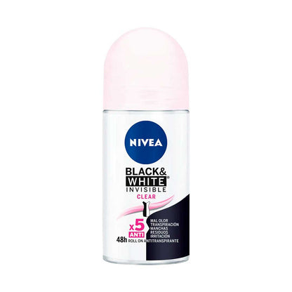 DESODORANTE NIVEA ROLL ON B/W INVISIBLE CLEAR