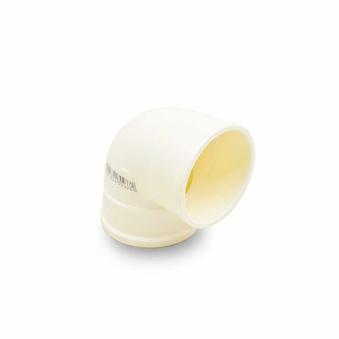 CODO 90 GRADOS 40MM BLANCO DE PVC KRONA K-616