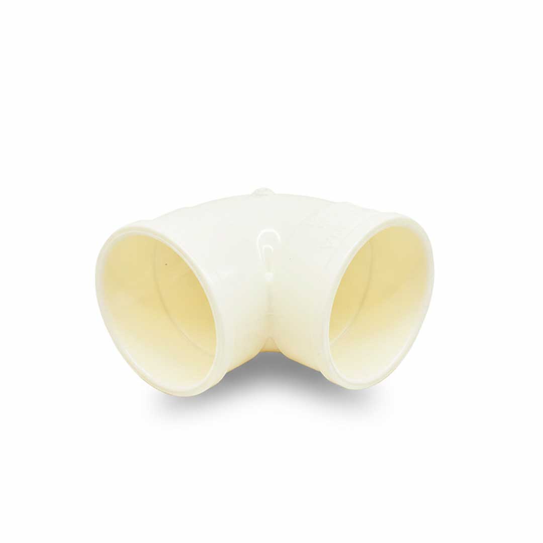 CODO 90 GRADOS 40MM BLANCO DE PVC KRONA K-616