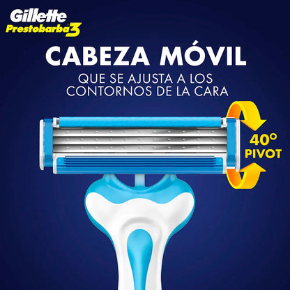 PRESTOBARBA 3 HOMBRE X 2 ICE
