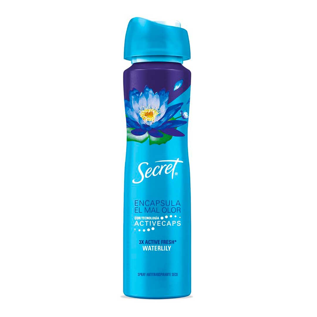 PACK X2 SECRET AERO SPRAY AP WATERLILY 150 ML