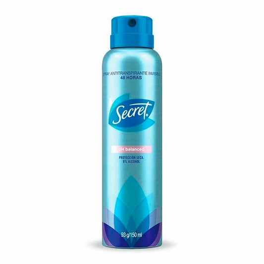 DESODORANTE SECRET AERO SPRAY PH BALANCED 150 ML