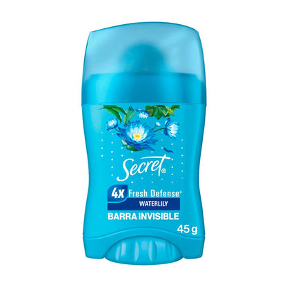 DESODORANTE SECRET BARRA WATERLILY 45G