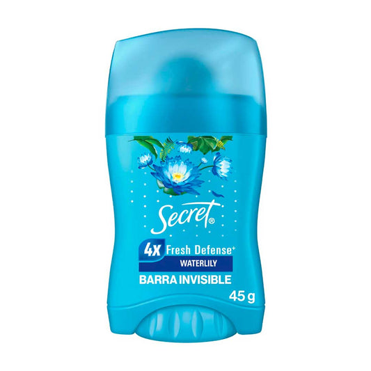 DESODORANTE SECRET BARRA WATERLILY 45G