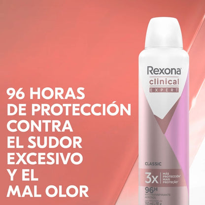 DESODORANTE REXONA CLINICAL AEROSOL CLASSIC