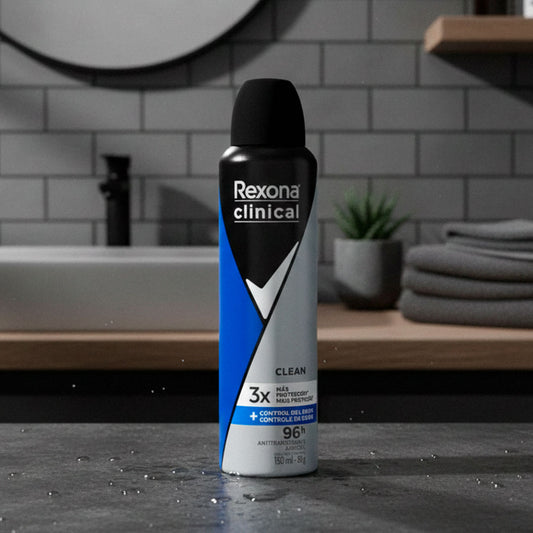DESODORANTE REXONA CLINICAL MEN CLEAN AEROSOL