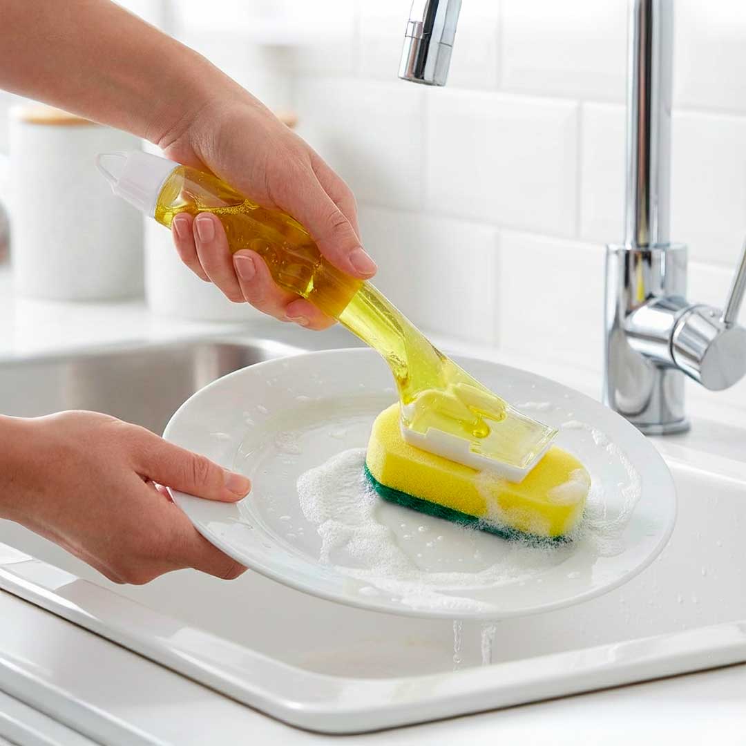 ESPONJA CON MANGO RECARGABLE DISHMATIC 5412195
