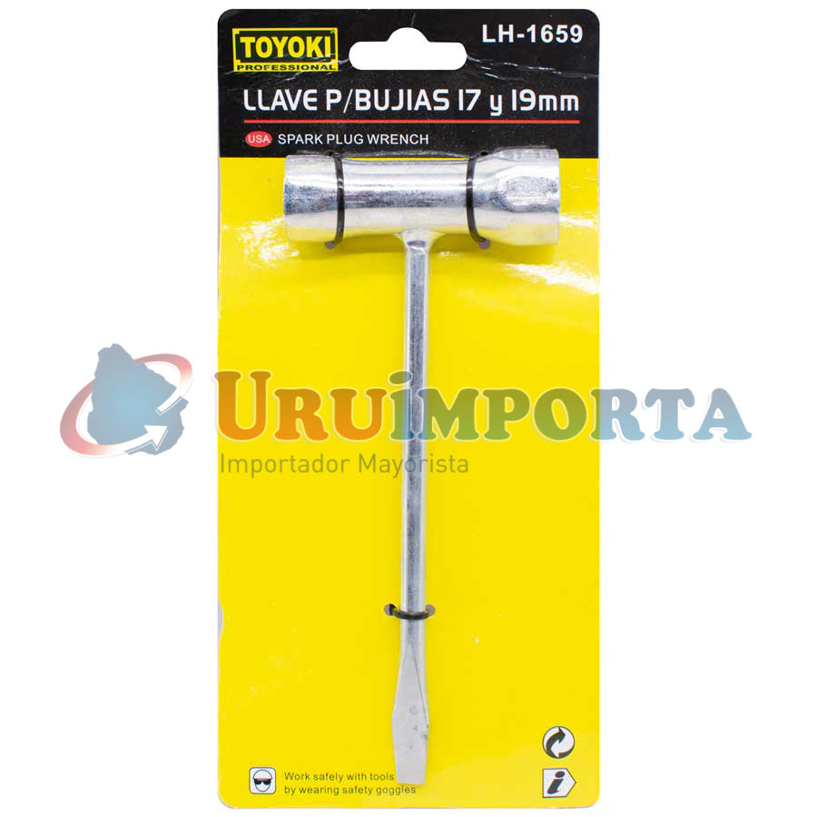 LLAVE SACA BUJIAS 17MM – 19MM TOYOKI LH-1659