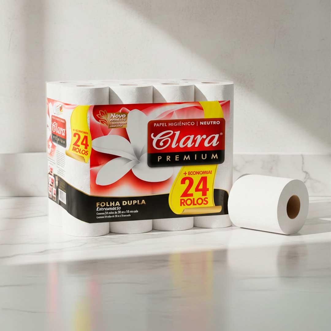 PAPEL HIGIENICO CLARA 24 ROLLOS X 30 M