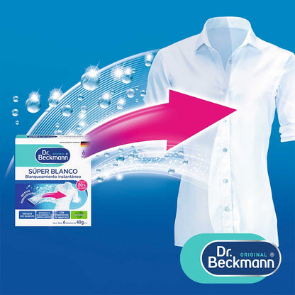 TOALLITAS SUPER BLANCO 6X40GR DR. BECKMANN