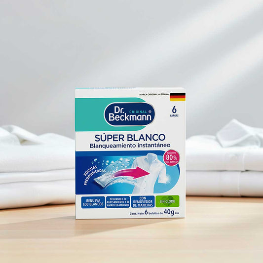 TOALLITAS SUPER BLANCO 6X40GR DR. BECKMANN