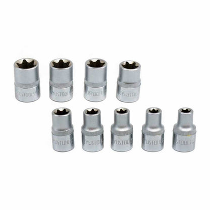 JUEGO DE DADO TORX 1/2” 9PZ E10-E24 UYUS TUX901