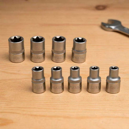 JUEGO DE DADO TORX 1/2” 9PZ E10-E24 UYUS TUX901