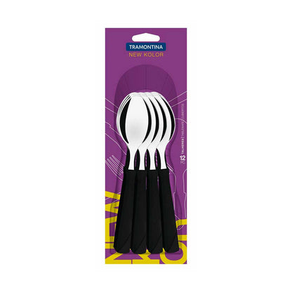 CUCHARA TRAMONTINA 12P NEW KOLOR NEGRA 23163/000 –