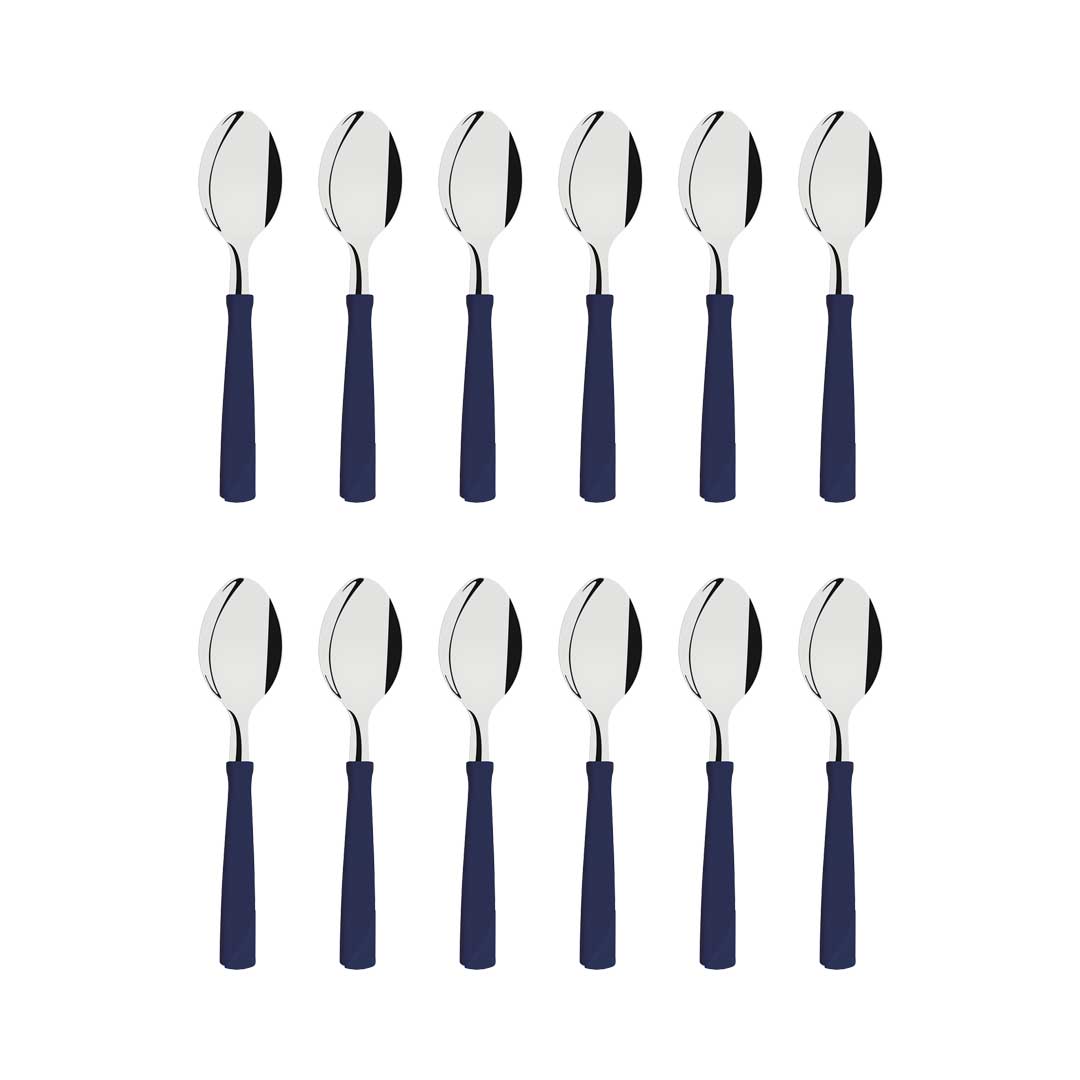 CUCHARA TE TRAMONTINA 12P NK AZUL 23167/010