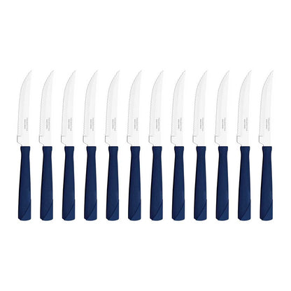 CUCHILLO TRAMONTINA 12P NEW KOLOR AZUL 23160/014