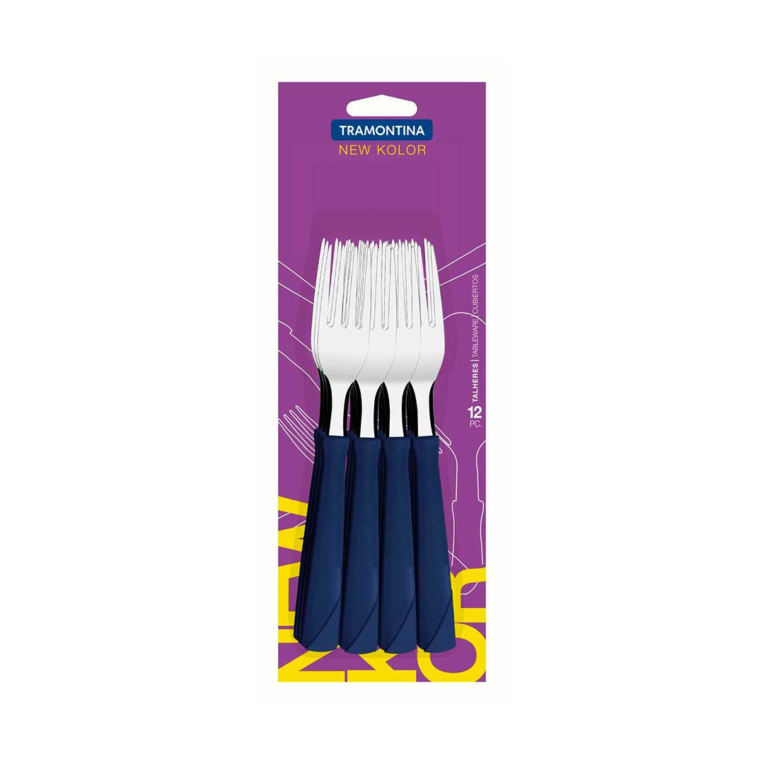 TENEDOR TRAMONTINA 12P NEWKOLOR AZUL 23162/010 – 2