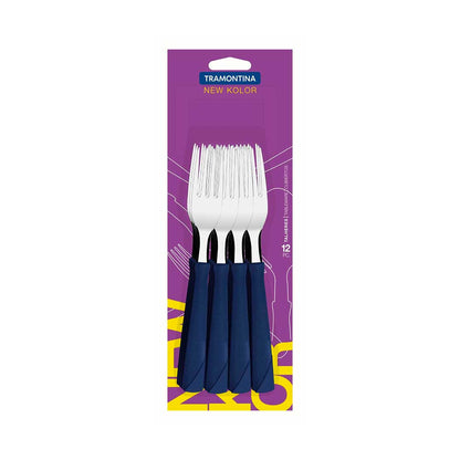 TENEDOR TRAMONTINA 12P NEWKOLOR AZUL 23162/010 – 2