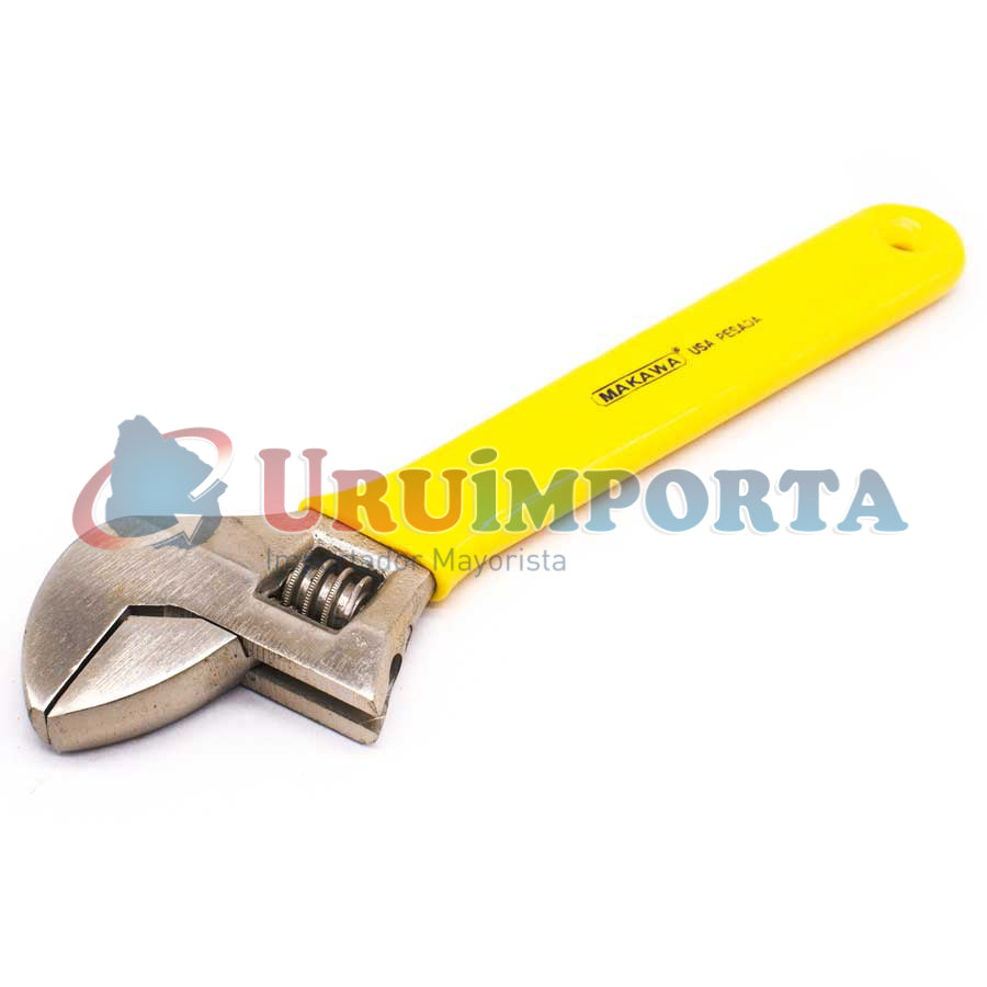 LLAVE AJUSTABLE 10″ MANGO AMARILLO MAKAWA MK-017