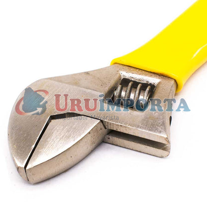 LLAVE AJUSTABLE 10″ MANGO AMARILLO MAKAWA MK-017