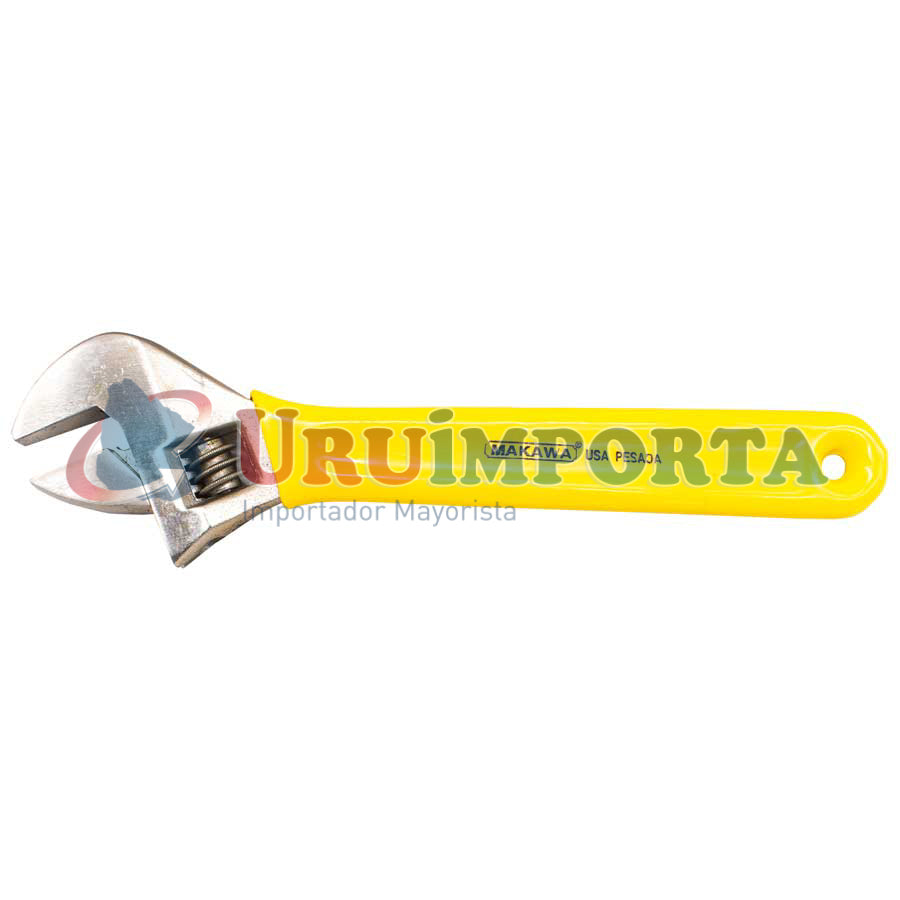 LLAVE AJUSTABLE 10″ MANGO AMARILLO MAKAWA MK-017