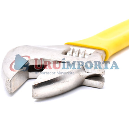 LLAVE AJUSTABLE 12″ MANGO AMARILLO MAKAWA NA-LA12