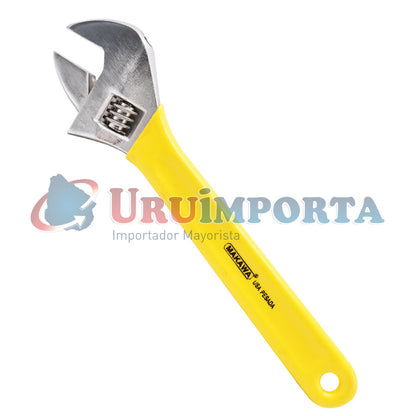 LLAVE AJUSTABLE 12″ MANGO AMARILLO MAKAWA NA-LA12