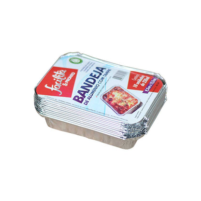 BANDEJA ALUMINIO 230 ML X 10 UN 2400