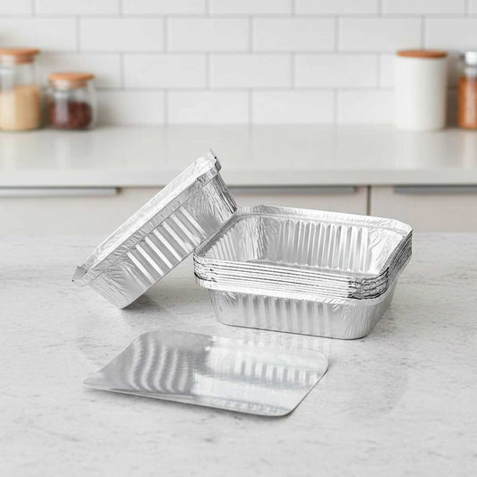 BANDEJA ALUMINIO 500 ML X 10 UN 2401