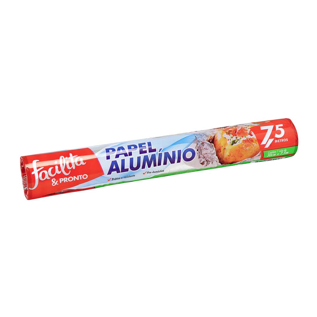 PAPEL ALUMINIO 30CM X 7,5M 2418