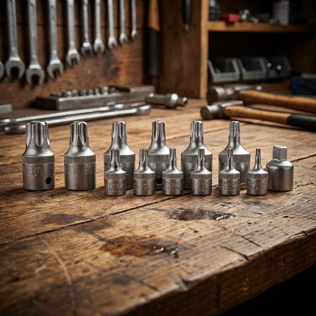 JUEGO DE DADO TORX 1/4”-3/8” 15PZ UYUS TUP015