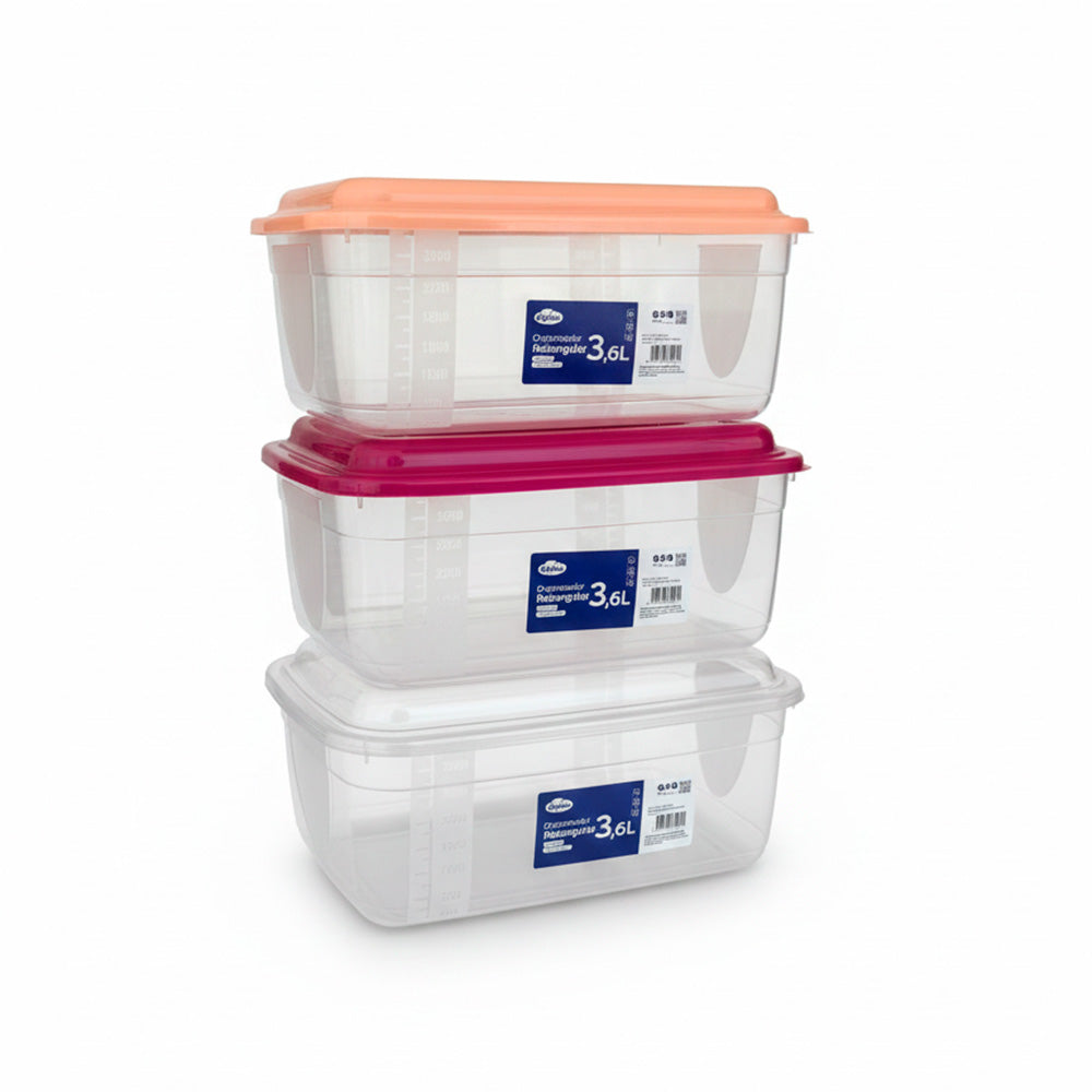 RECIPIENTE CUAD. SURTIDO 4L PQ-40